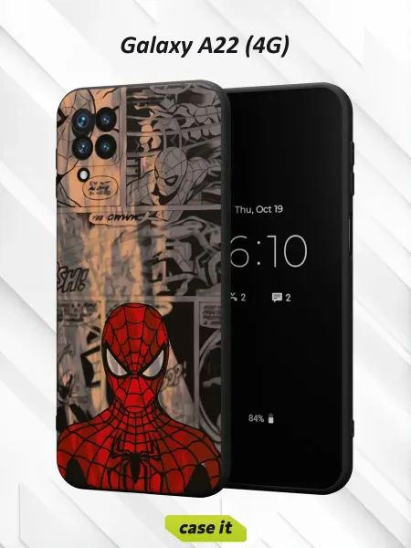 Case it Чехол на Samsung A22 4Gс принтом Человек паук