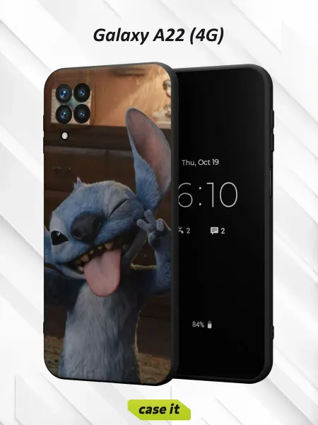 Case it Чехол на Samsung A22 4Gс принтом Стич