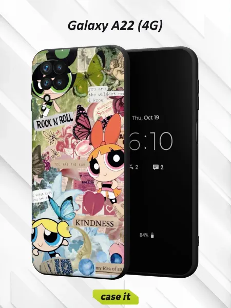 Case it Чехол на Samsung A22 4Gс принтом Суперкрошки