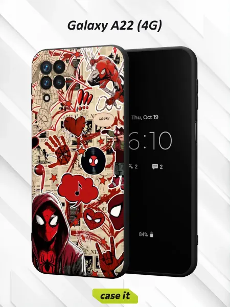 Case it Чехол на Samsung A22 4Gс принтом Человек-Паук