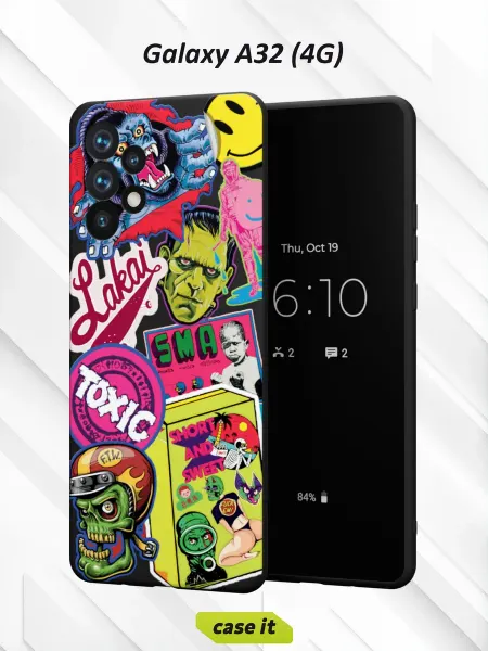 Case it Чехол на Samsung A32 4Gс принтом Toxic mix