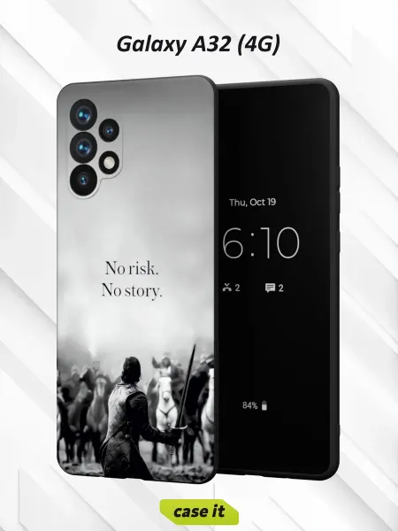 Case it Чехол на Samsung A32 4Gс принтом No risk