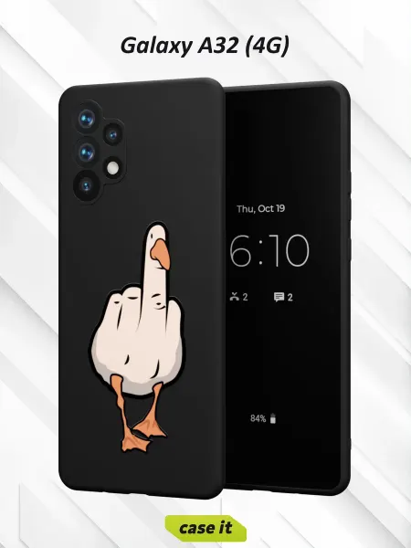 Case it Чехол на Samsung A32 4Gс принтом Гусь