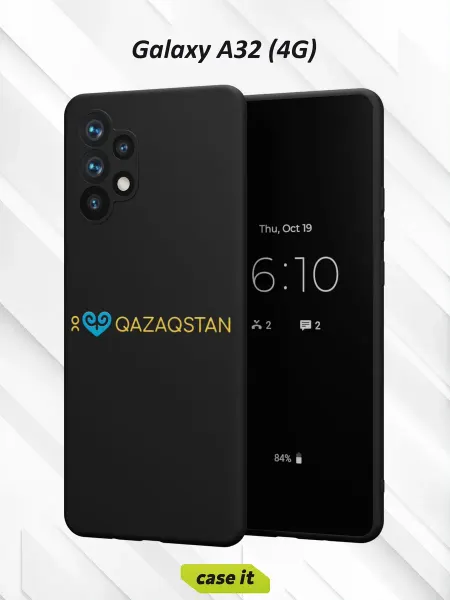 Case it Чехол на Samsung A32 4Gс принтом Я люблю Казахстан
