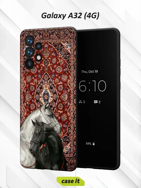 Case it Чехол на Samsung A32 4Gс принтом Лошади