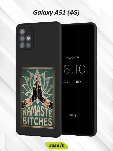 Case it Чехол на Samsung A51 4Gс принтом Namaste