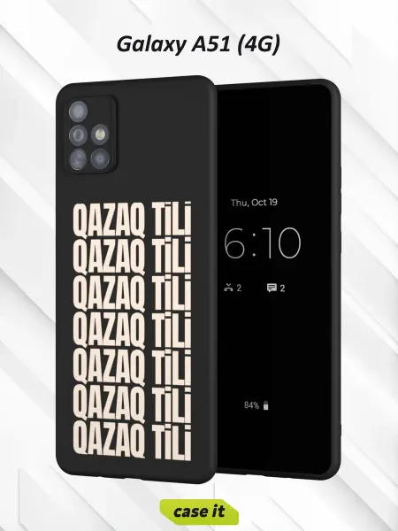 Case it Чехол на Samsung A51 4Gс принтом QAZAQ TILI