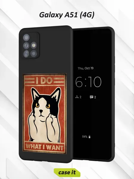 Case it Чехол на Samsung A51 4Gс принтом I do what I want