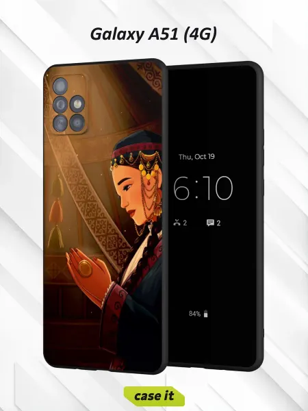 Case it Чехол на Samsung A51 4Gс принтом Девушка