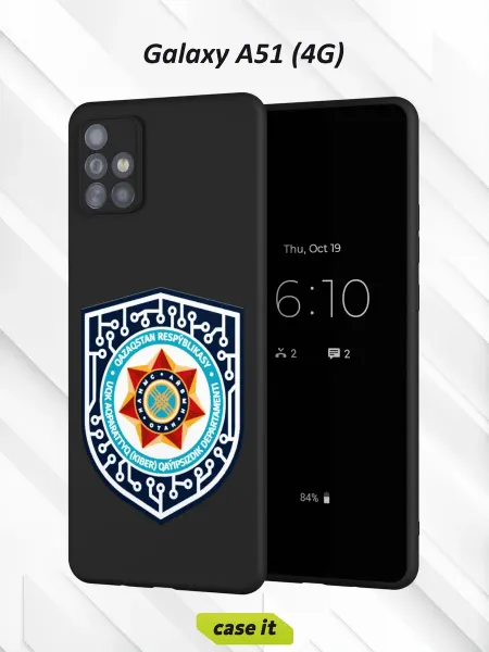 Case it Чехол на Samsung A51 4Gс принтом Логотип Казахстан