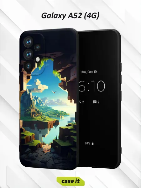 Case it Чехол на Samsung A52 4Gс принтом Minecraft