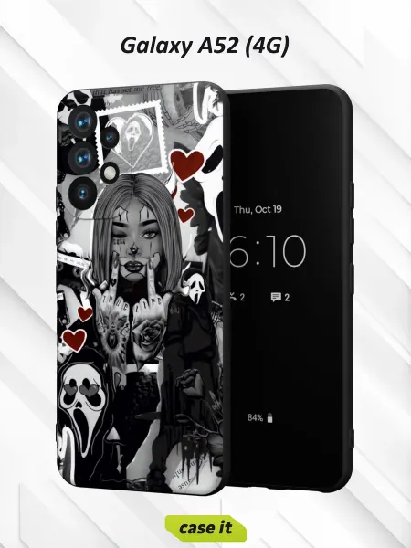 Case it Чехол на Samsung A52 4Gс принтом Готическая девушка