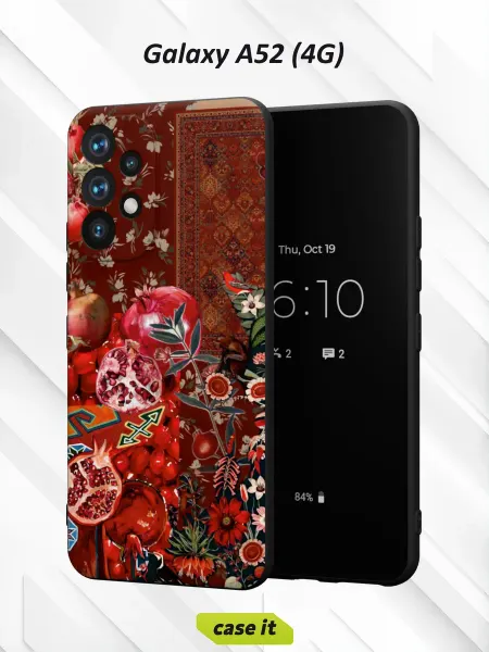Case it Чехол на Samsung A52 4Gс принтом Гранат