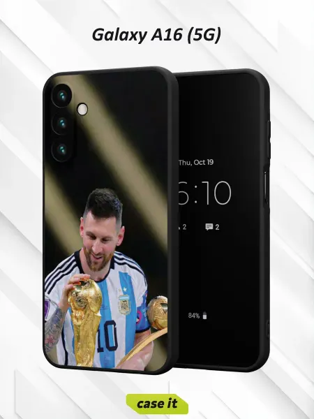 Case it Чехол на Samsung A16 (5G) с принтом Довольный Месси