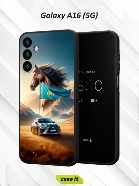 Case it Чехол на Samsung A16 (5G)с принтом Казахстан