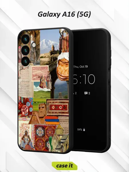 Case it Чехол на Samsung A16 (5G)с принтом Коллаж