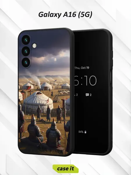 Case it Чехол на Samsung A16 (5G)с принтом лагерь кочевников