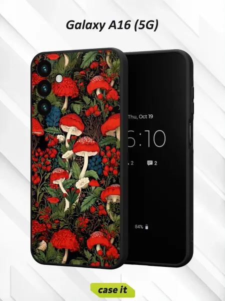 Case it Чехол на Samsung A16 (5G)с принтом Мухоморы