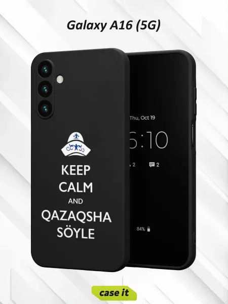 Case it Чехол на Samsung A16 (5G)с принтом Надпись