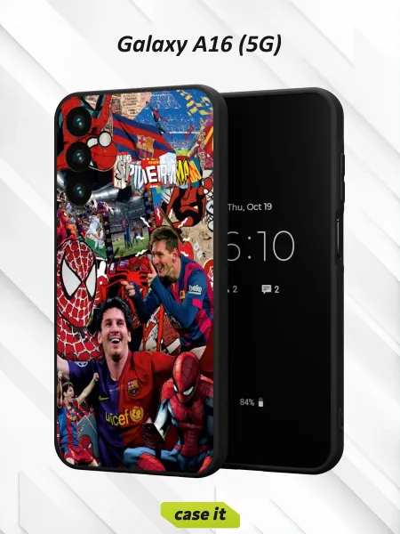 Case it Чехол на Samsung A16 (5G)с принтом Футбол и Человек-паук