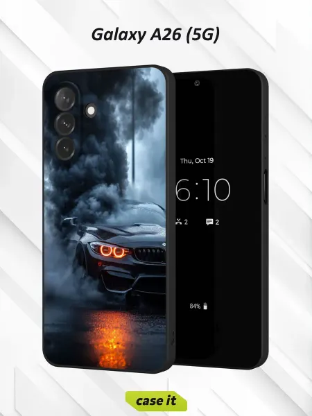 Case it Чехол на Samsung A26 (5G) с принтом BMW в дыму