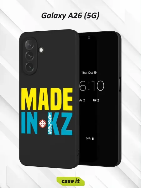 Case it Чехол на Samsung A26 (5G)с принтом MADE IN KZ