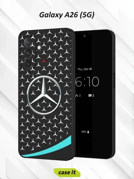 Case it Чехол на Samsung A26 (5G) принт трехлучевая звезда Mercedes