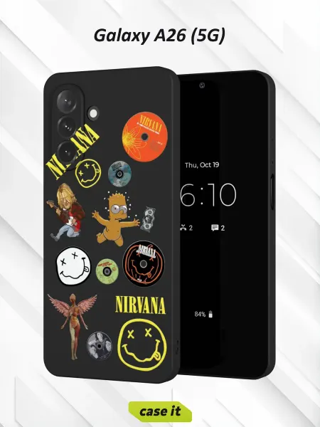 Case it Чехол на Samsung A26 (5G)с принтом Nirvana