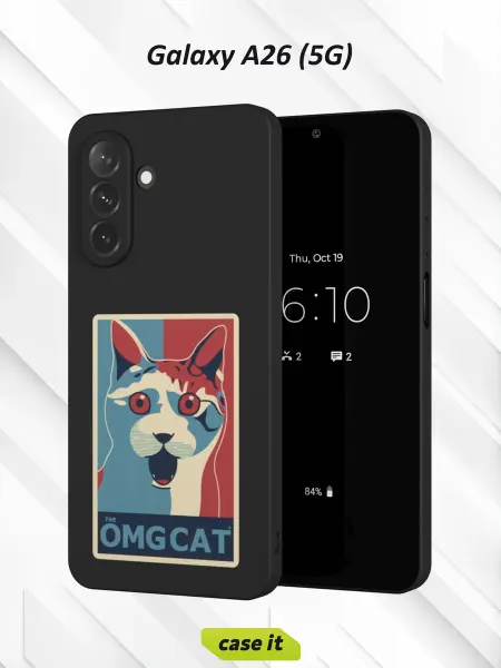 Case it Чехол на Samsung A26 (5G)с принтом OMG котик
