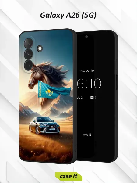 Case it Чехол на Samsung A26 (5G)с принтом Казахстан
