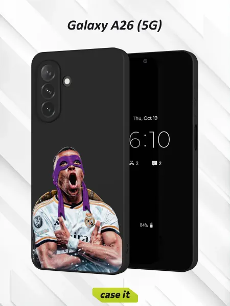 Case it Чехол на Samsung A26 (5G) с принтом Удивленный Килиан Мбаппе