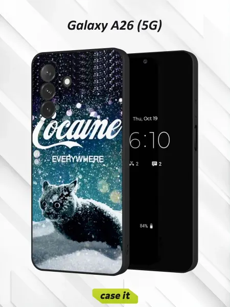 Case it Чехол на Samsung A26 (5G)с принтом Снежный кот