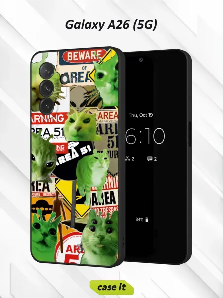 Case it Чехол на Samsung A26 (5G)с принтом Котик