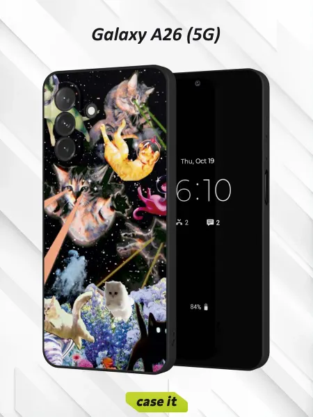 Case it Чехол на Samsung A26 (5G)с принтом Космические коты