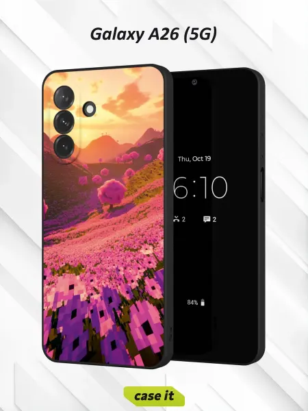 Case it Чехол на Samsung A26 (5G)с принтом Пиксельные поля