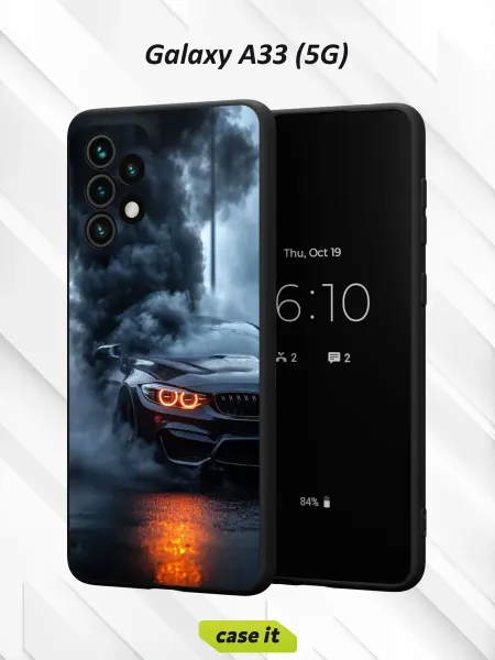Case it Чехол на Samsung A33 5G с принтом BMW в дыму