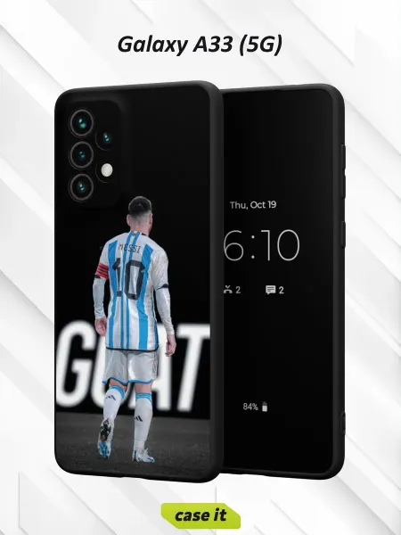 Case it Чехол на Samsung A33 5G с принтом Lionel Messi captain