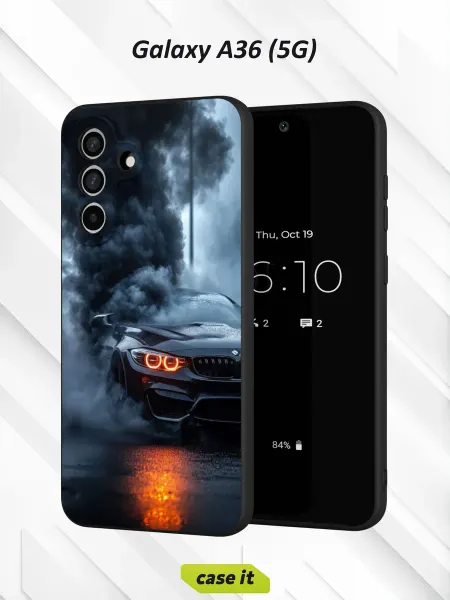 Case it Чехол на Samsung A36 (5G) с принтом BMW в дыму