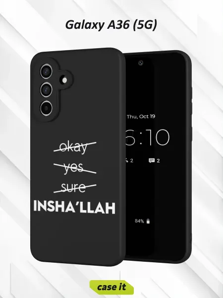 Case it Чехол на Samsung A36 (5G)с принтом Inshallah