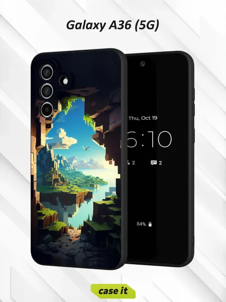 Case it Чехол на Samsung A36 (5G)с принтом Minecraft