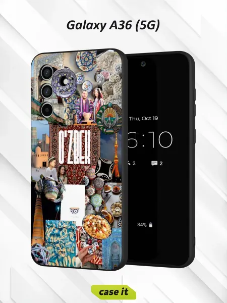 Case it Чехол на Samsung A36 (5G)с принтом O'ZBEK