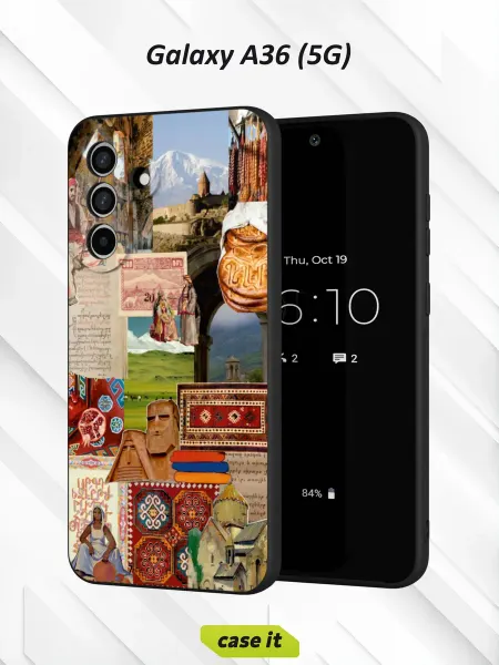 Case it Чехол на Samsung A36 (5G)с принтом Коллаж