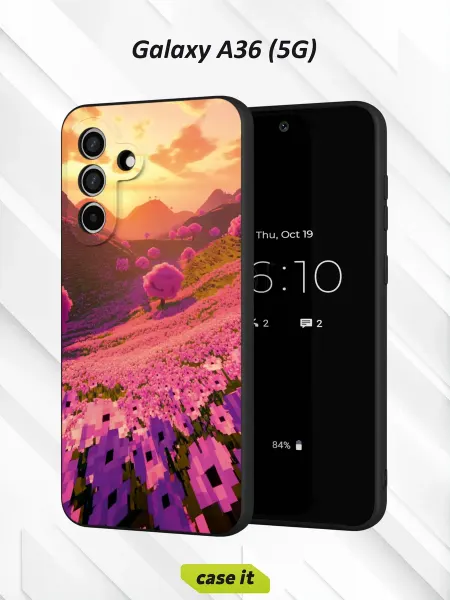 Case it Чехол на Samsung A36 (5G)с принтом Пиксельные поля