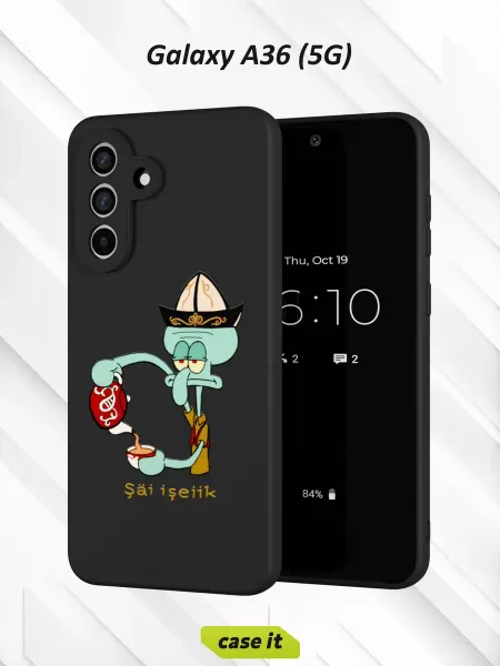 Case it Чехол на Samsung A36 (5G)с принтом Сквидвард