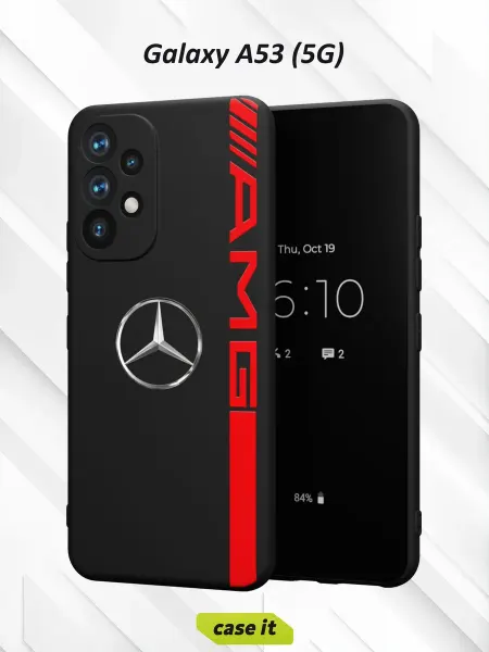 Case it Чехол на Samsung A53 5G принт классическая эмблема Mercedes