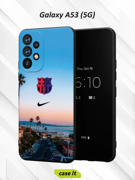 Case it Чехол на Samsung A53 5G с принтом Барселона и логотип Nike