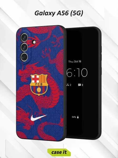 Case it Чехол на Samsung A56 (5G) принт Барселона красным драконом