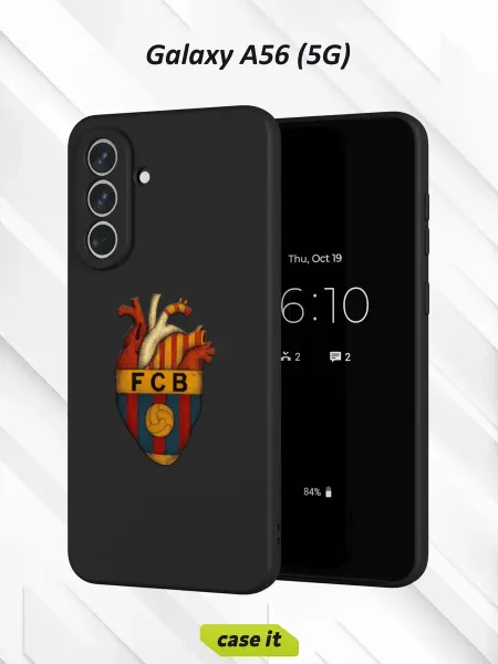Case it Чехол на Samsung A56 (5G) с принтом Барселона сердце