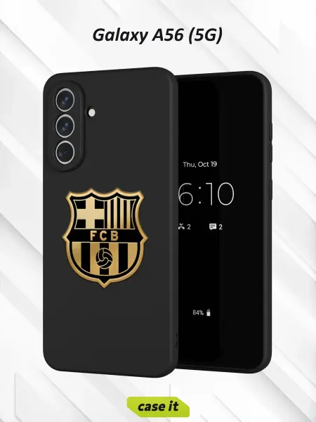 Case it Чехол на Samsung A56 (5G) принт Золотой вариант Барселоны