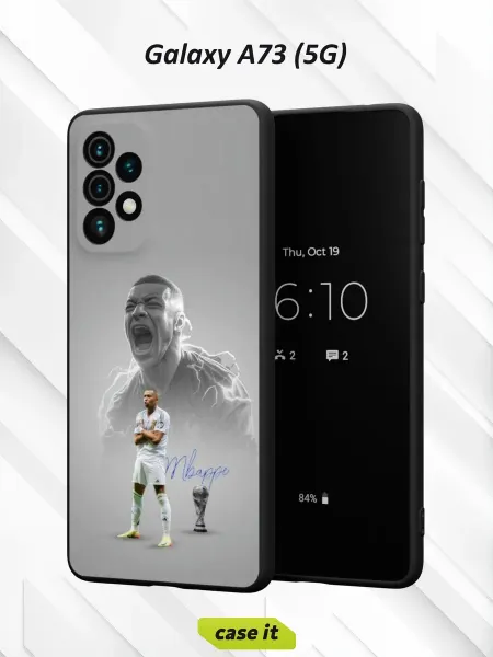 Case it Чехол на Samsung A73 5G с принтом Kylian Mbappe Real